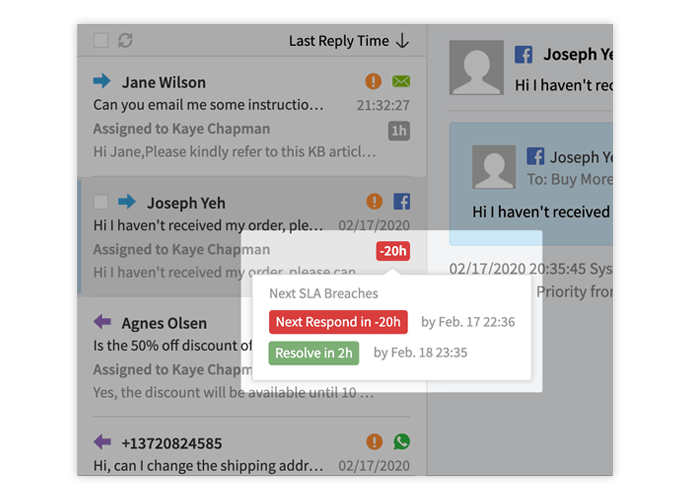 you can add response time on the tickets so that customers will get your response in time