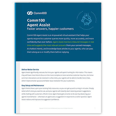 Comm100 Agent Assist