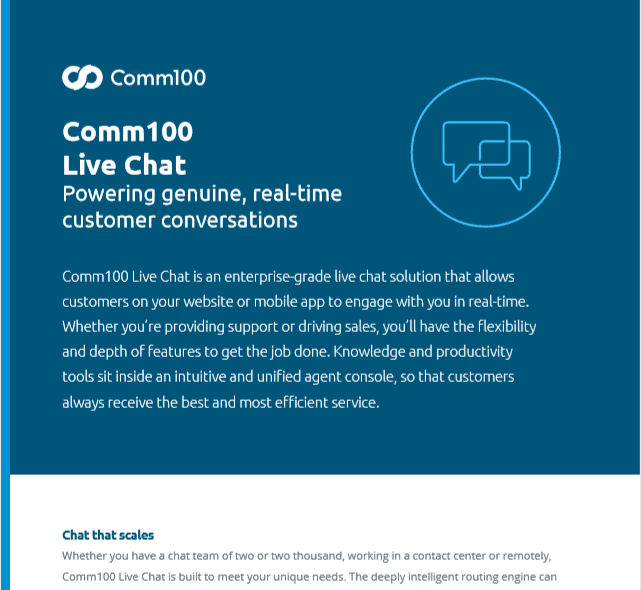 Comm100 Live Chat