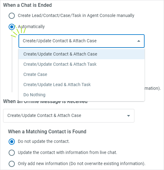 Comm100 Create Update Salesforce Objects Automatically