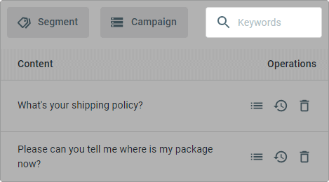 Comm100 Live Chat Offline Message Search Keyword