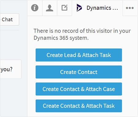 Comm100 Dynamics Create Contact Lead