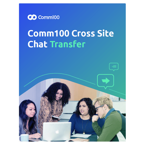 Comm100 Cross Site Chat Transfer cover