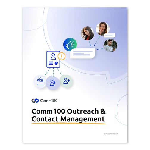 Comm100 Outreach cover