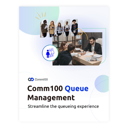 Solution sheet herobanner - Comm100 Queue Management