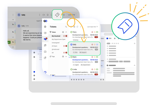 Fully integrated with Comm100 Omnichannel