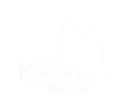 lake michigan credit union logo - white