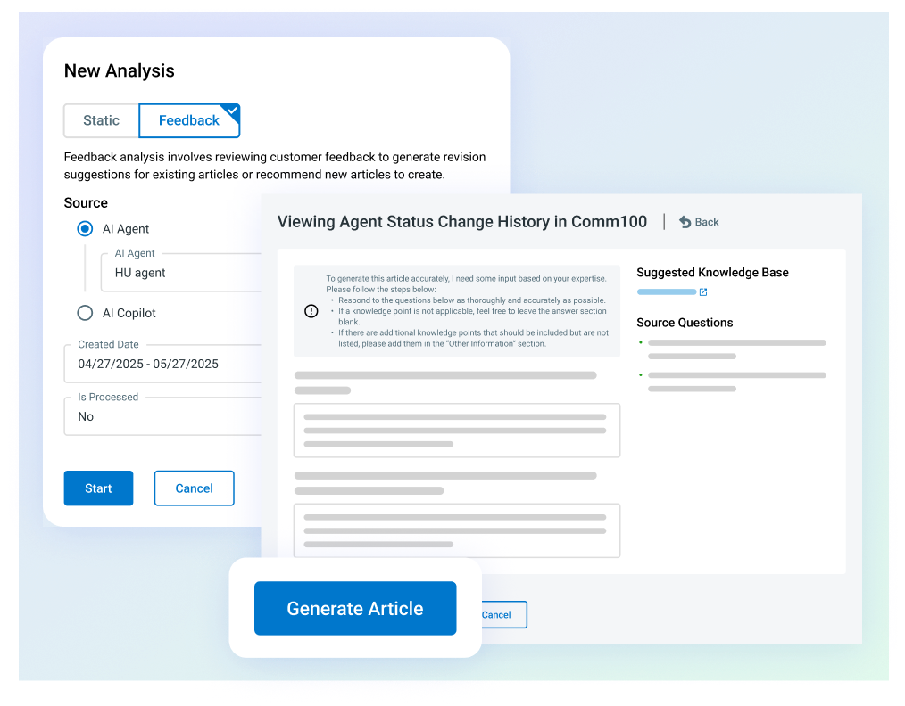 ai knowledge feedback analysis