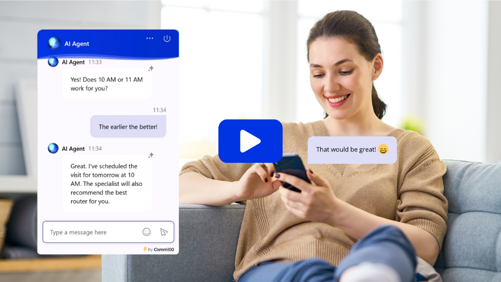 Comm100 AI Agent - Video Thumbnail