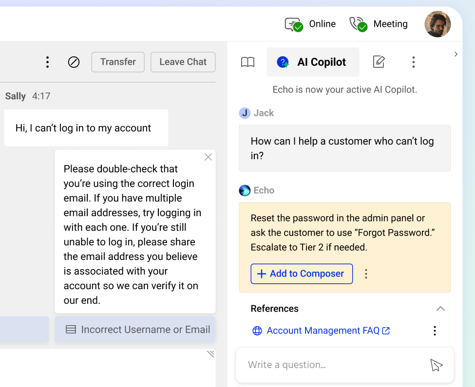 Help Your Agents Find Answers Faster With AI Copilot