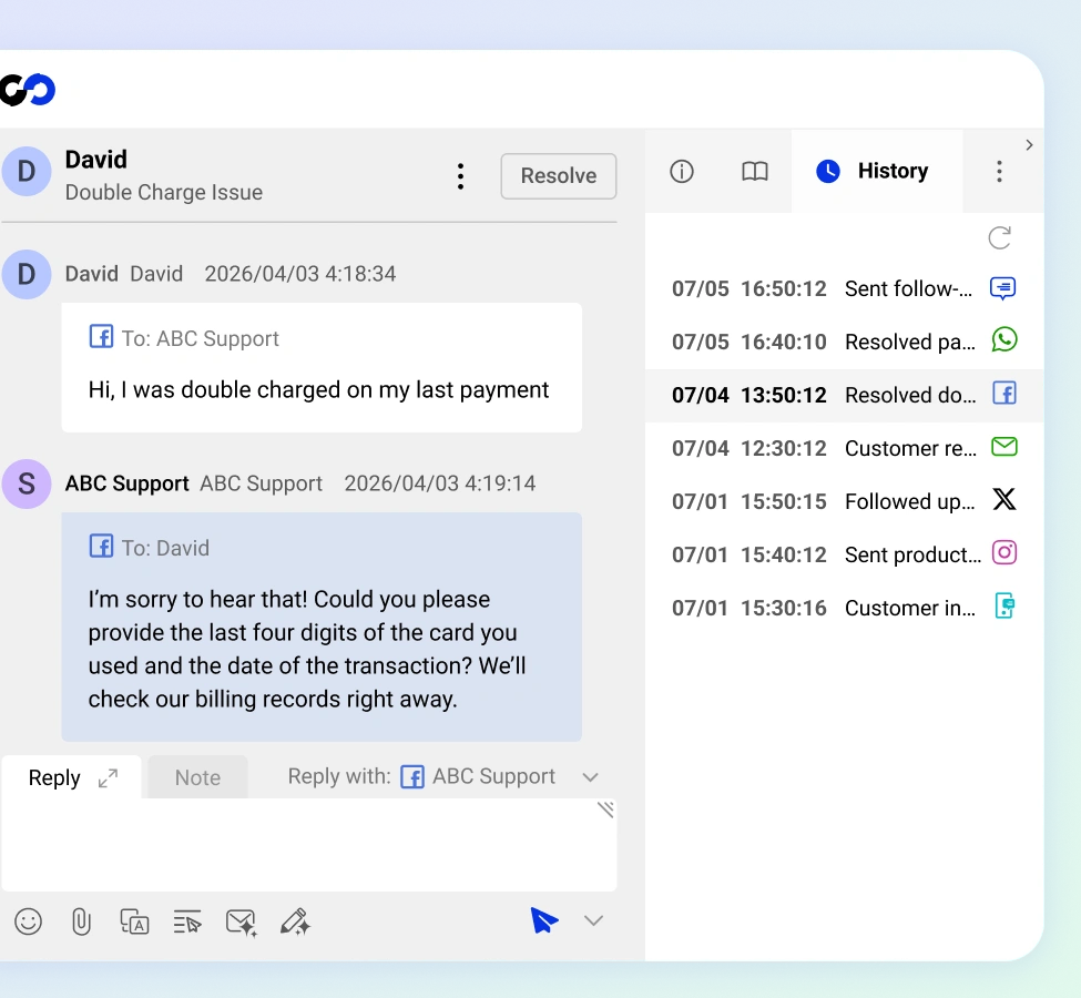 Maintain Full Context Across All Channels