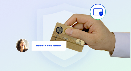 Credit card masking image