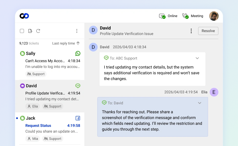 LINE integration image