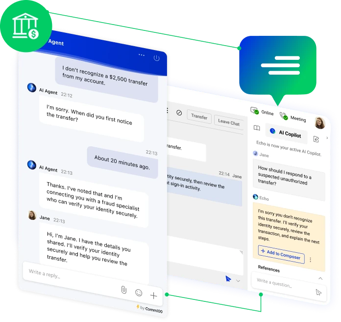 live chat for financial services banner