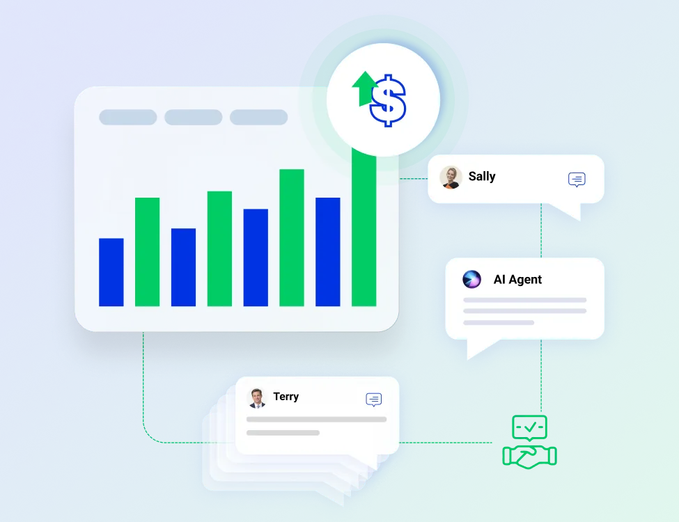 AI Agent and AI Copilot improving efficiency across banking support conversations