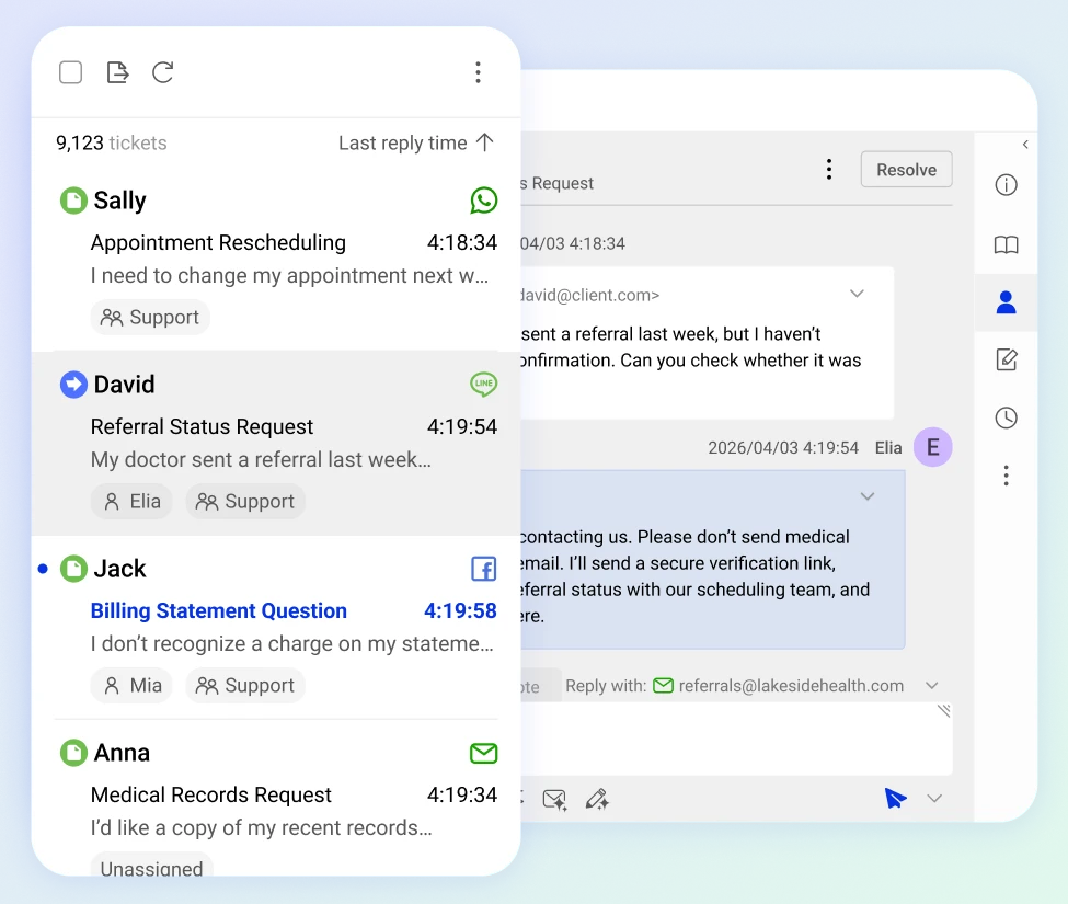 Ticketing & Messaging