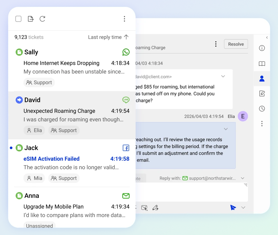 Ticketing & Messaging 