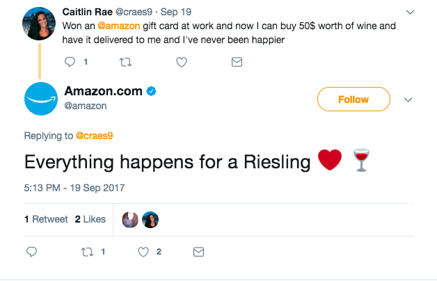 social media customer service Amazon