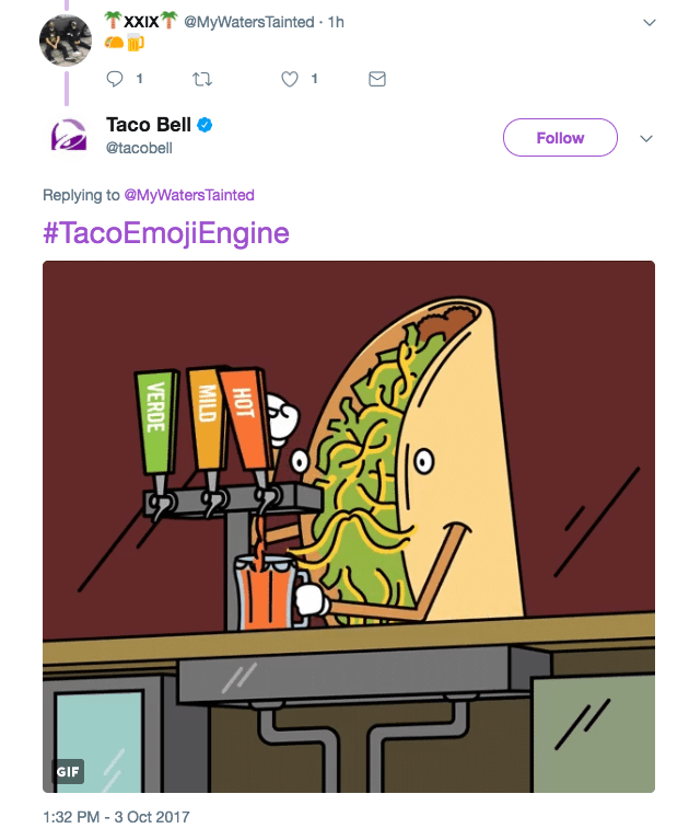 social media customer service Taco Emoji Engine