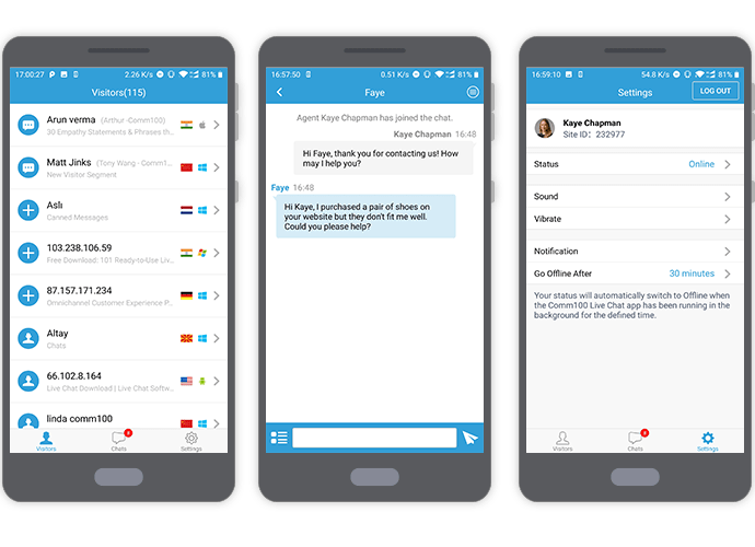Live Chat App for Android - Intuitive Interface