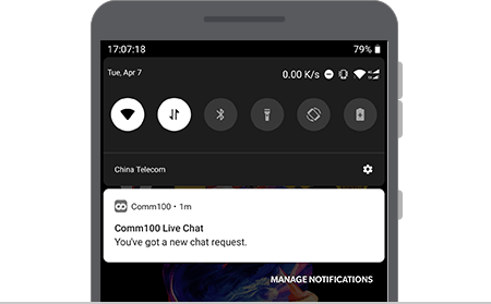 Live Chat App for Android - Push Notification