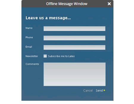 Customize Offline Message Window with JavaScript