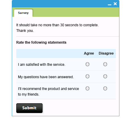 Customize Post-Chat Survey with JavaScript