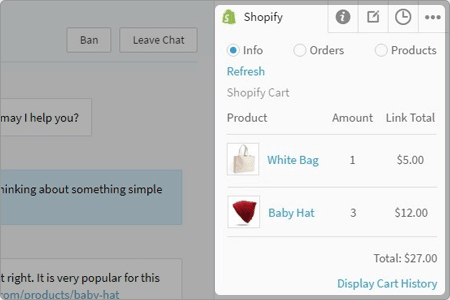 Shopify support chat online
